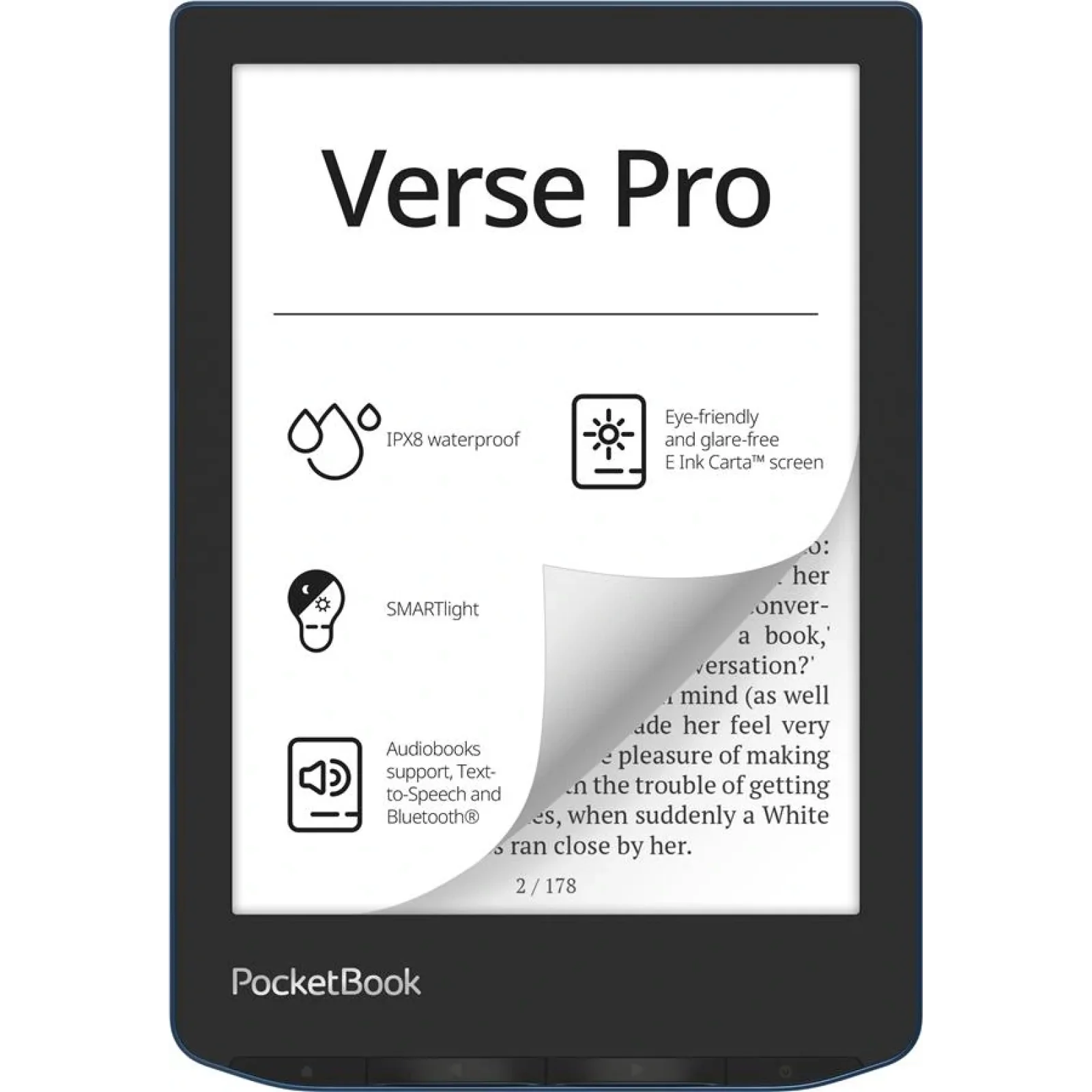 Электронная книга PocketBook 634 Verse Pro, Azure, PB634-A-CIS UA