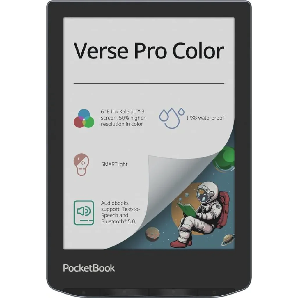 Електронна книга PocketBook 634K3 Verse Pro Color, Stormy Sea, PB634K3-1-CIS UA