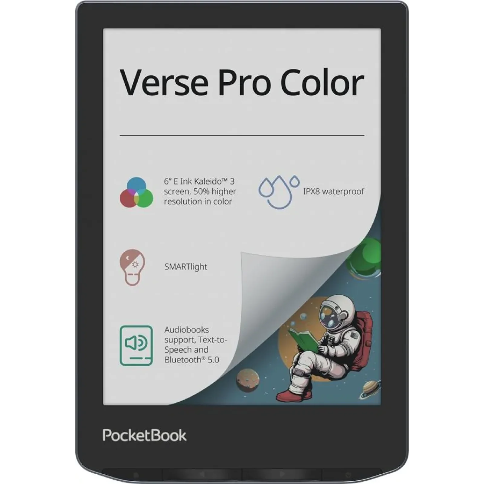 Електронна книга PocketBook 634K3 Verse Pro Color, Stormy Sea, PB634K3-1-CIS UA
