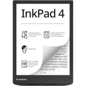 Електронна книга PocketBook 743G InkPad 4, Stardust Silver, PB743G-U-CIS UA
