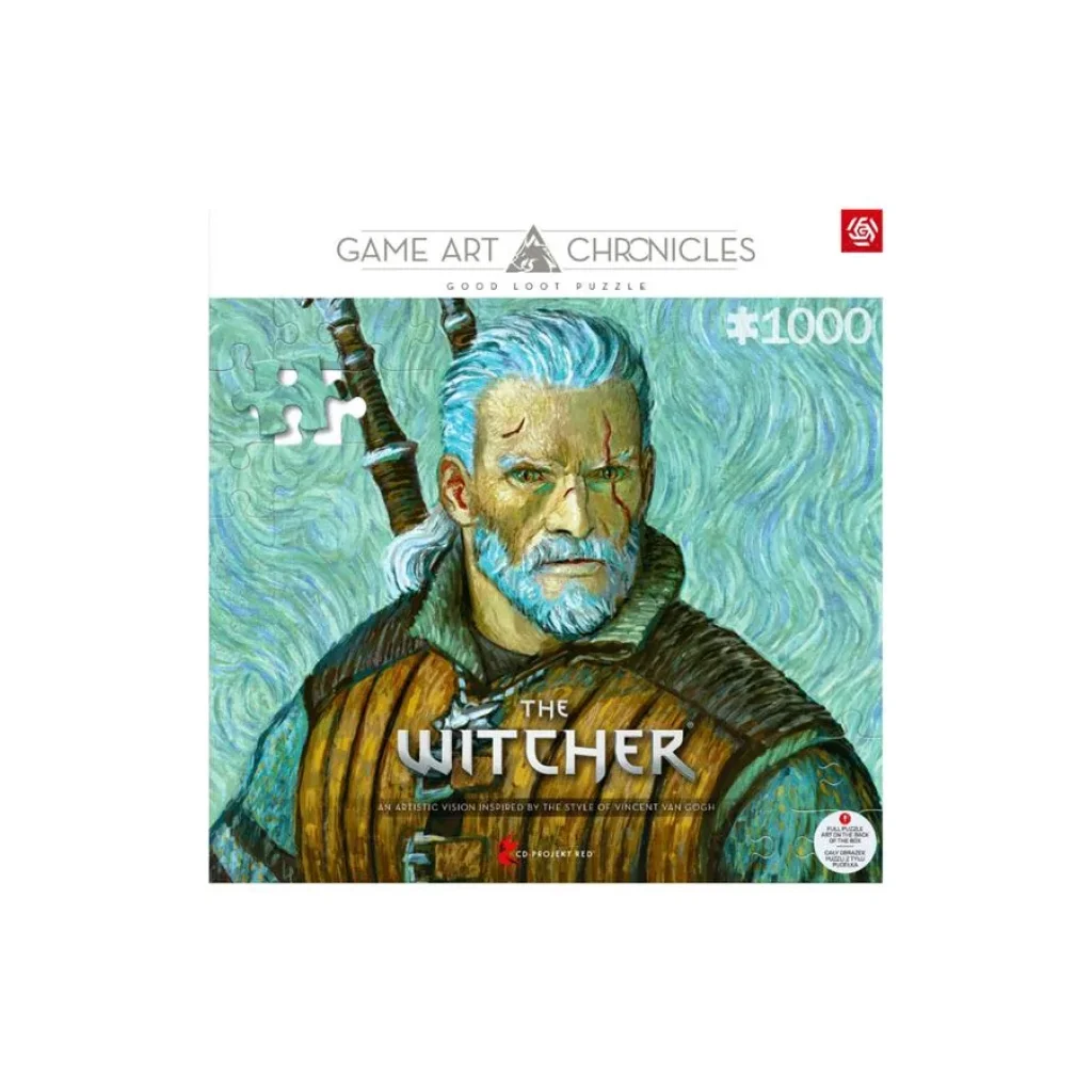 Пазл The Witcher Geralt of Rivia & Vincent van Gogh 1000 ел., 5908305247548 UA