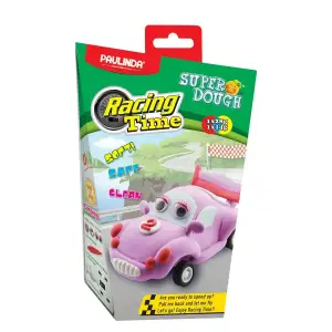 Масса для лепки Paulinda Super Dough Racing time Машинка розовая инерционный механизм PL-081161-2 UA