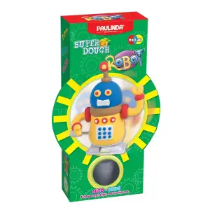 Масса для лепки Paulinda Super Dough Robot заводной механизм (шагает), желтый PL-081178-2 UA