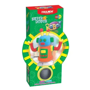 Масса для лепки Paulinda Super Dough Robot заводной механизм (шагает), оранжевый PL-081178-3 UA