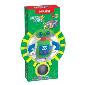 Масса для лепки Paulinda Super Dough Robot заводной механизм (шагает), зеленый PL-081178-5 UA