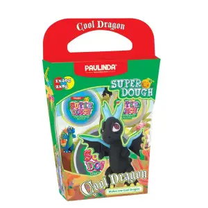 Маса для ліплення Paulinda Super Dough Cool Dragon Дракон чорний PL-081378-17 UA
