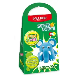 Масса для лепки Paulinda Super Dough Fun4one Слоник (подвижные глаза) PL-1543 UA