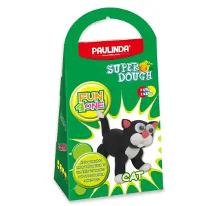 Масса для лепки Paulinda Super Dough Fun4one Кот (подвижные глаза) PL-1561 UA