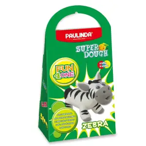 Масса для лепки Paulinda Super Dough Fun4one Зебра (подвижные глаза) PL-1563 UA