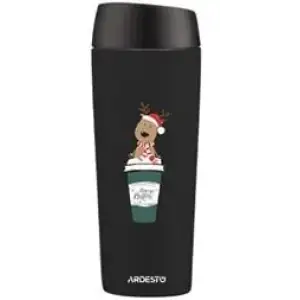 Термокружка ARDESTO Coffee Time Reindeer 450мл черная (AR2645RN) UA