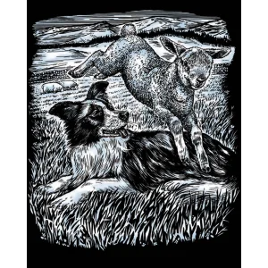Набір для творчості Sequin Art ARTFOIL SILVER Sheepdog and Lamb SA0606 UA