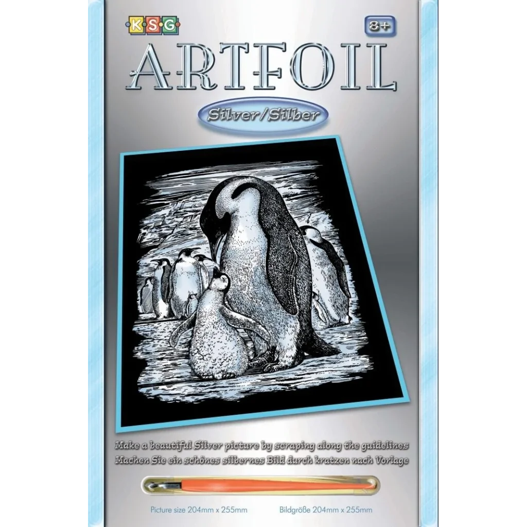 Набор для творчества Sequin Art ARTFOIL SILVER Penguins SA0609 UA