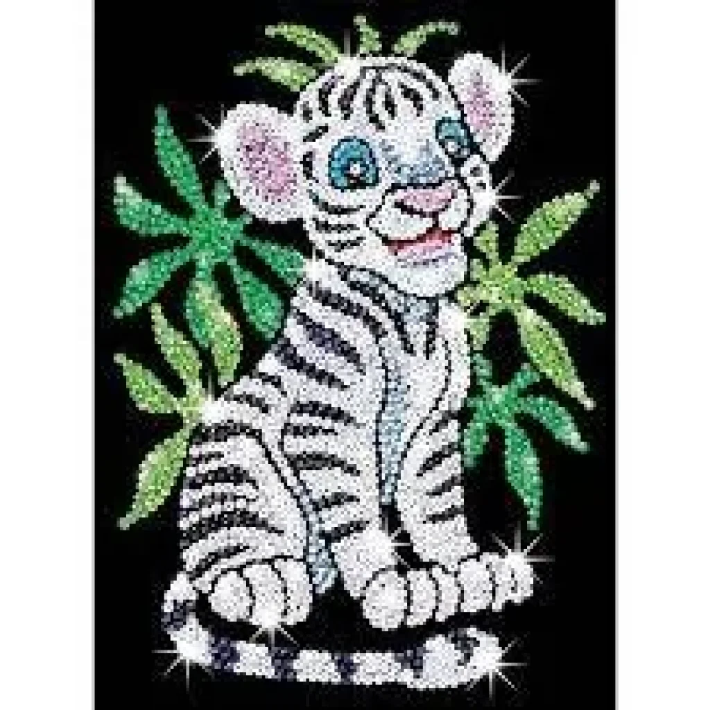 Набір для творчості Sequin Art RED Toby the White Tiger Cub SA0906 UA