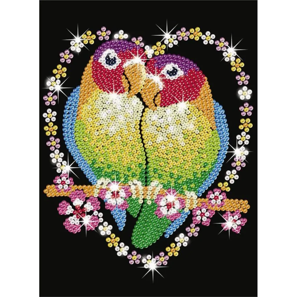 Набор для творчества Sequin Art BLUE Love Birds SA1002 UA