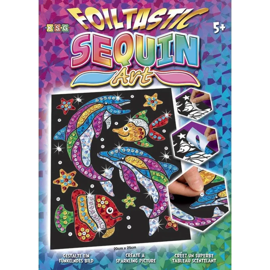 Набір для творчості Sequin Art FOILTASTIC Дельфіни, SA1312 UA