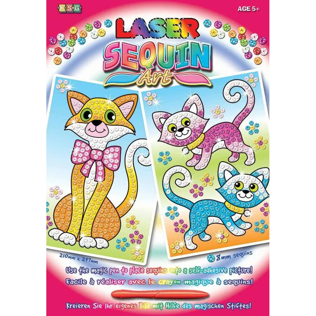 Набір для творчості Sequin Art LASER Cats SA1317 UA