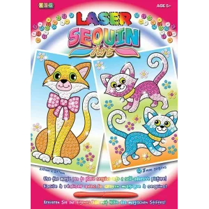 Набір для творчості Sequin Art LASER Cats SA1317 UA