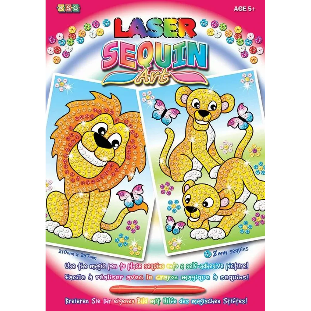 Набір для творчості Sequin Art LASER Lions SA1318 UA