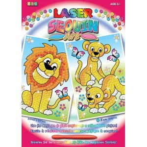 Набір для творчості Sequin Art LASER Lions SA1318 UA