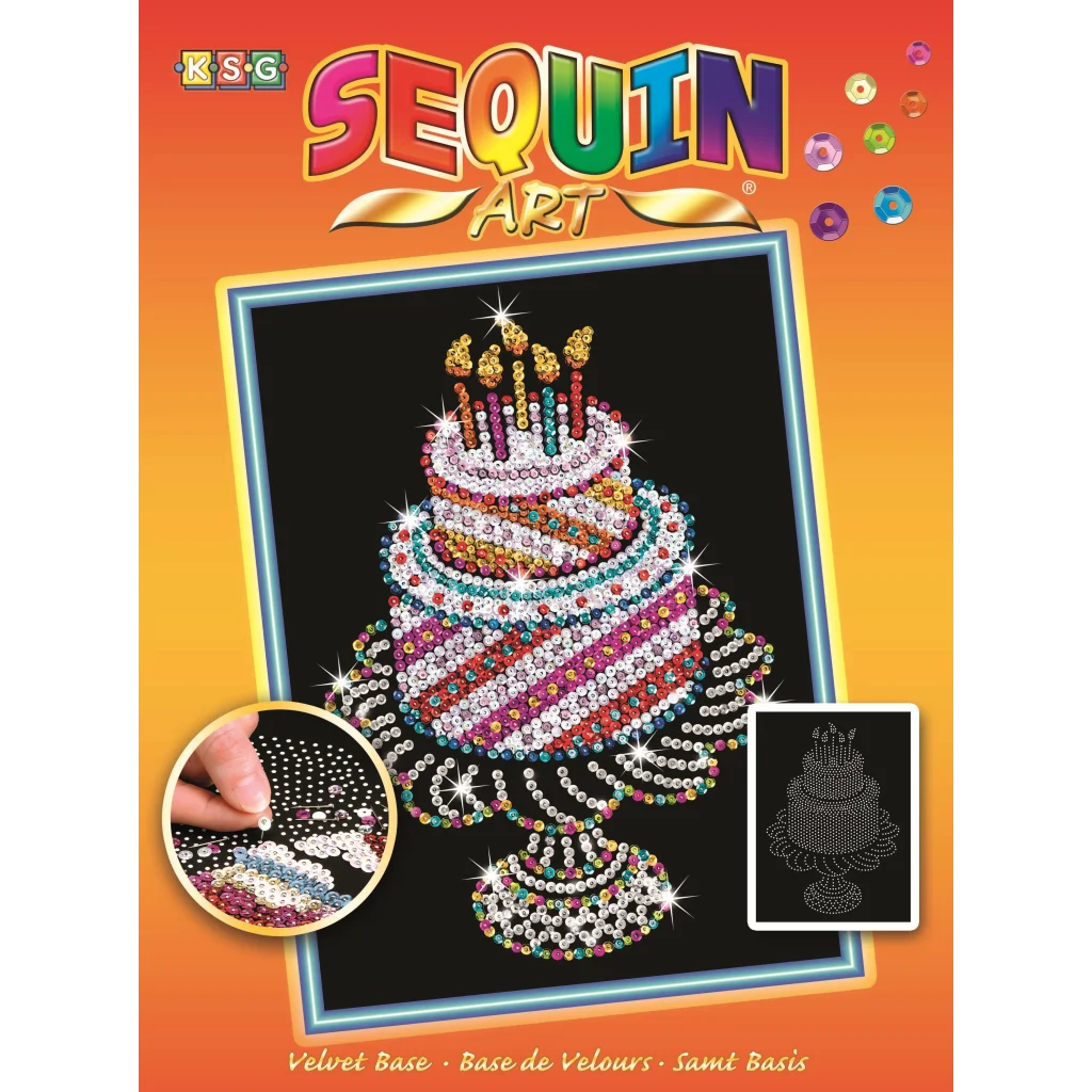 Набір для творчості Sequin Art ORANGE Birthday Cake SA1506 UA