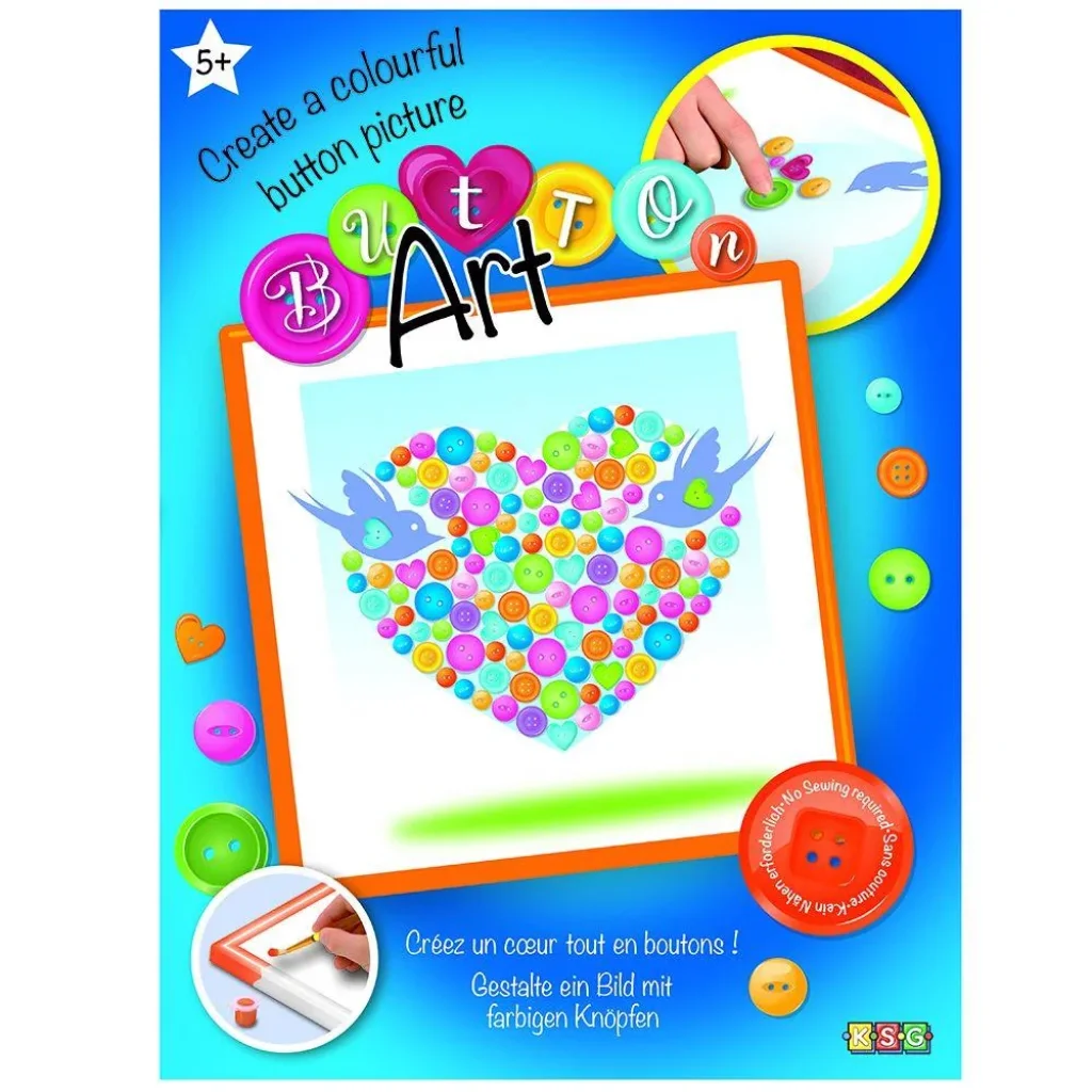 Набір для творчості Sequin Art BUTTON HeartSA1527 UA