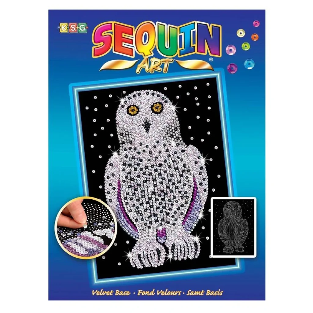 Набор для творчества Sequin Art BLUE Снежная Сова, SA1604 UA