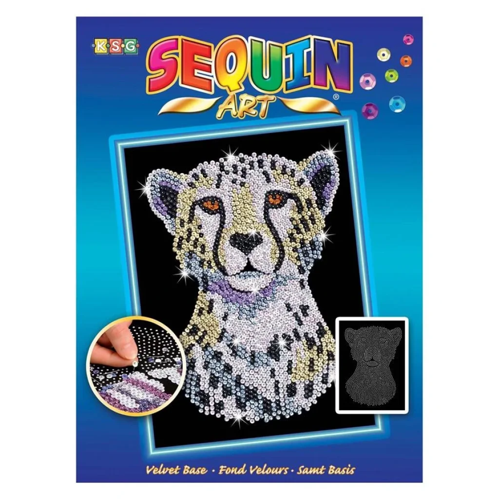Набір для творчості Sequin Art BLUE Сніжний гепард, SA1605 UA
