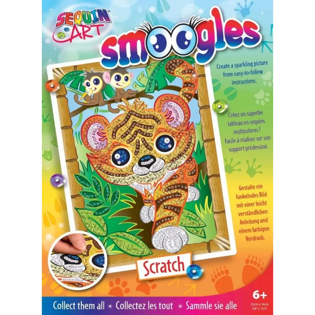 Набір для творчості Sequin Art SMOOGLES Тигр SA1815 UA