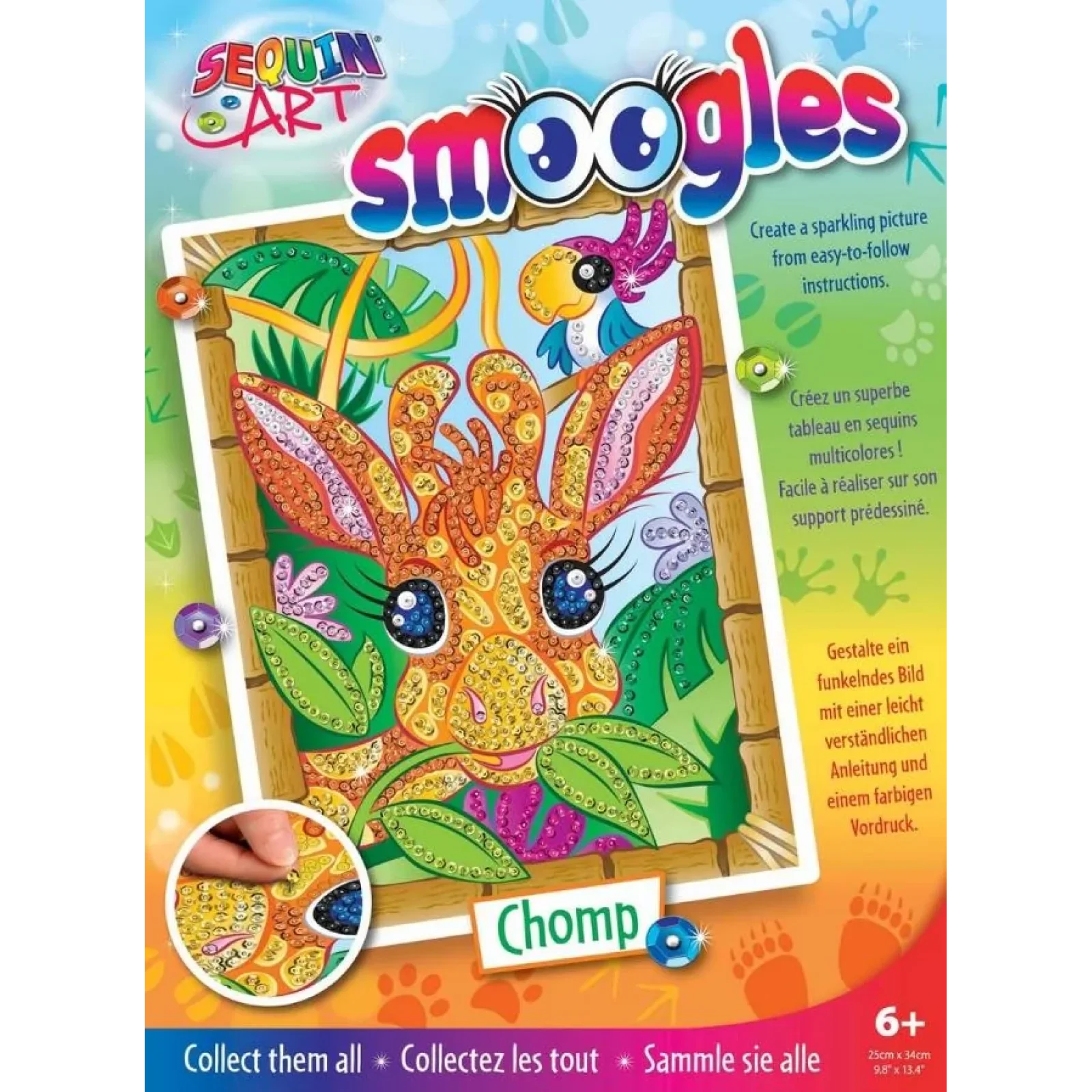 Набор для творчества Sequin Art SMOOGLES Жираф SA1822 UA
