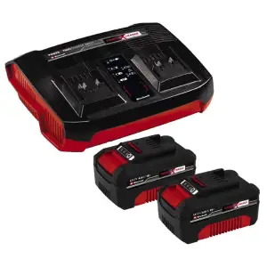 Набір акумуляторів + зарядний пристрій Einhell 18V 2x4.0Ah Twincharger Kit, PXC, 2.2 кг, 4512112 UA