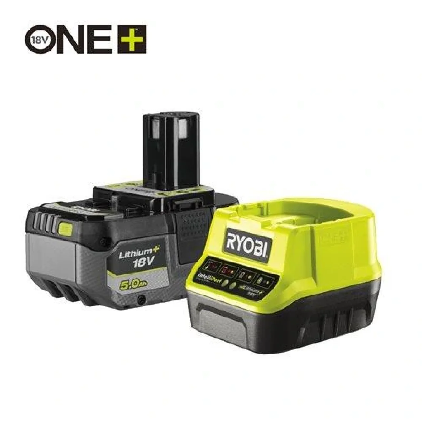 Набір акумулятор + зарядний пристрій Ryobi ONE+ RC18120-150X, 18В, 5.0Ач, Lithium+, 5133005573 UA