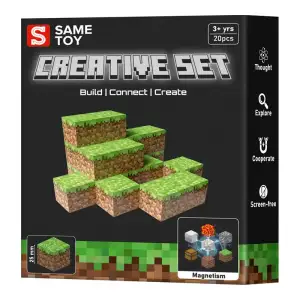 Магнітний конструктор Same Toy Creative Set Grass 20ел (MCRAFT-2002-SM) UA