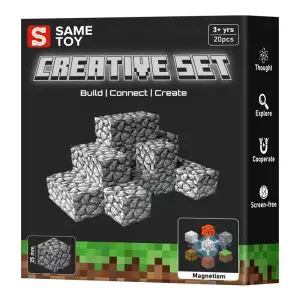 Магнітний конструктор Same Toy Creative Set Cobblestone 20ел (MCRAFT-4004-SM) UA