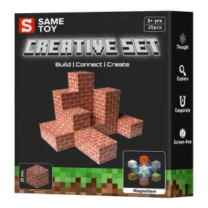 Магнітний конструктор Same Toy Creative Set Brick 20ел (MCRAFT-4520-SM) UA