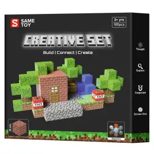 Магнітний конструктор Same Toy Creative Set Vault 100ел (MCRAFT-4646-SM) UA