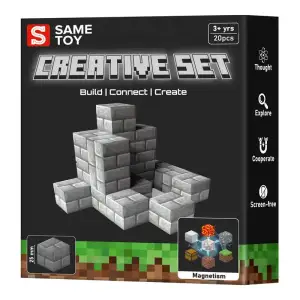 Магнітний конструктор Same Toy Creative Set Stone 20е (MCRAFT-9862-SM) UA