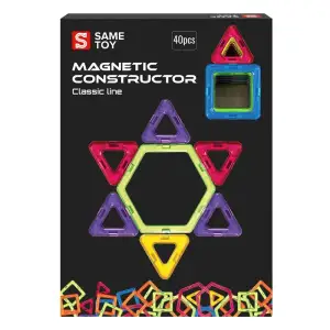Магнітний конструктор Same toy Classic line 40ел (MCST-40) UA
