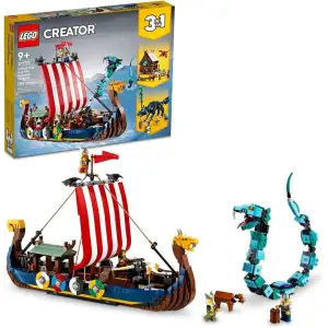 Конструктор LEGO Creator Корабль викингов и Мидгардский змей (31132)