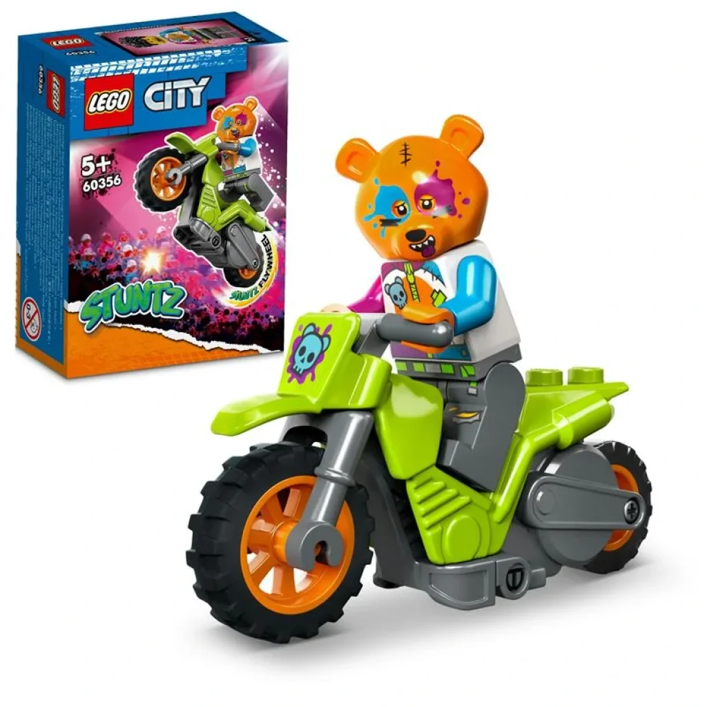 Конструктор LEGO City Каскадерский мотоцикл медведя, 60356 UA