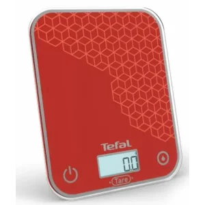 Ваги Tefal кухонні Optiss, 5кг, AAAx2 в комплекті, скло, червоний (BC50D7V0) UA