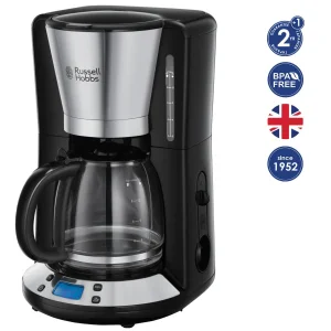 Кавоварка Russell Hobbs 24030-56 Victory, 1100 Вт, LCD-дисплей, Таймер на 24 години, Нержавіюча сталь UA