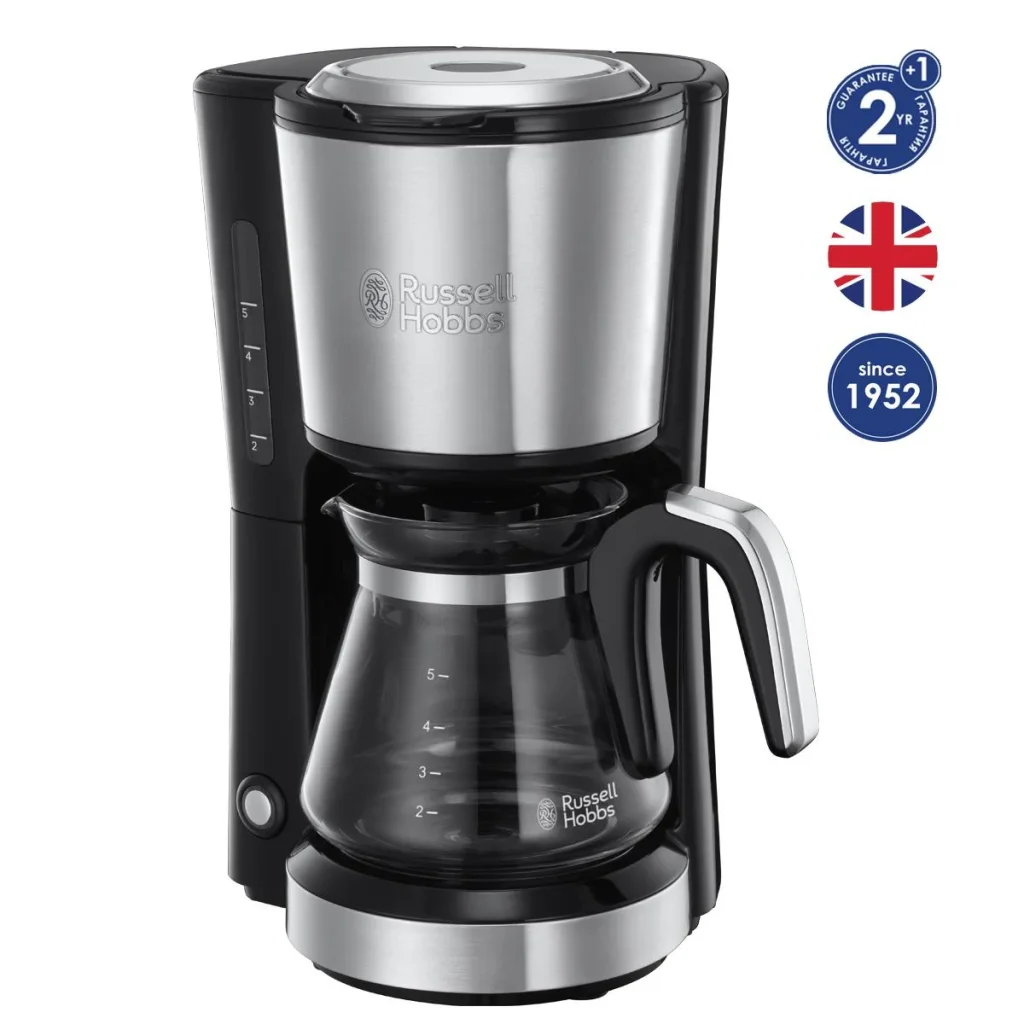 Кавоварка Russell Hobbs 24210-56 Compact Home, 650Вт, 740мл, нержавіюча сталь UA