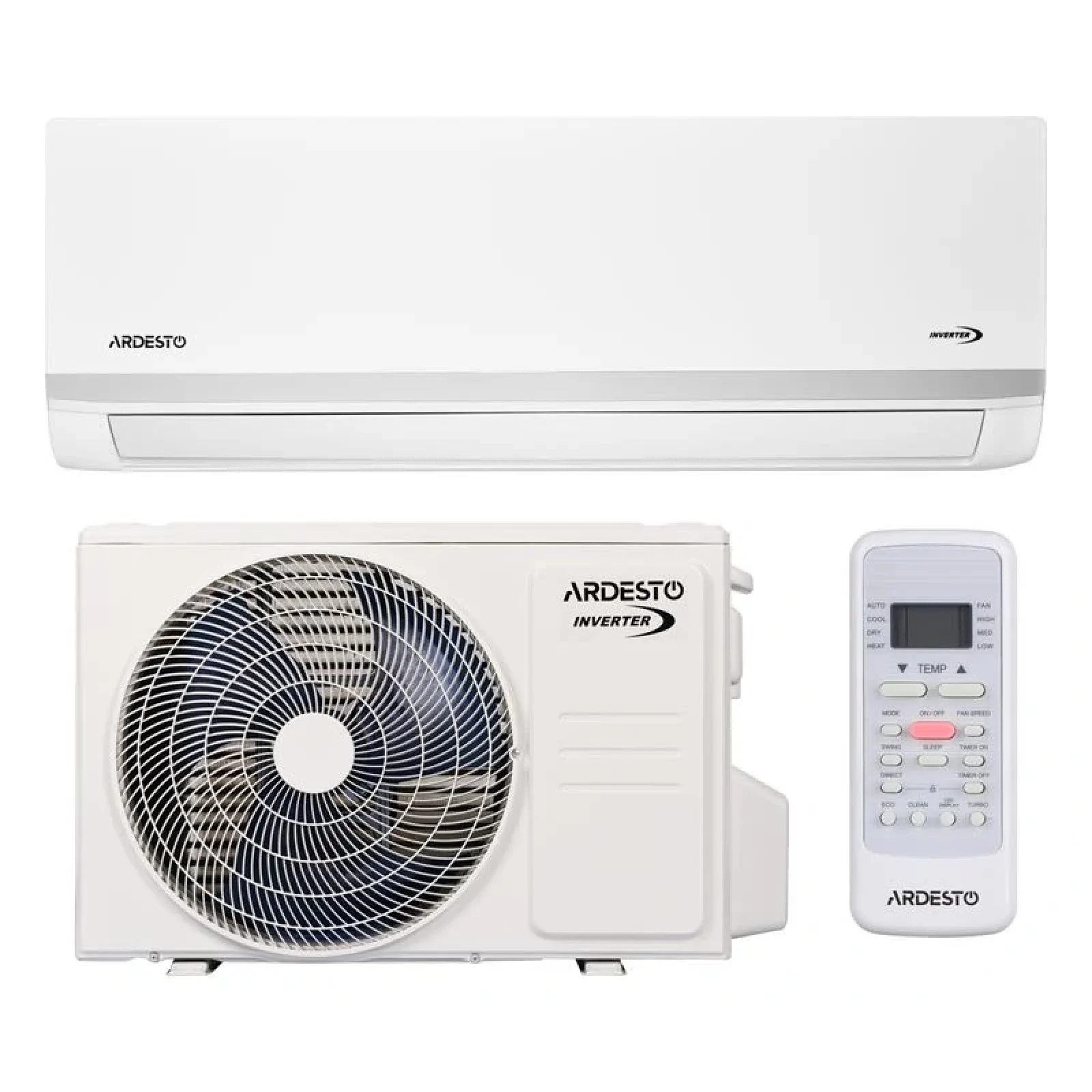 Кондиціонер Ardesto ACM-07INV-R32-WF-AG-S, 18 м2, інвертор, A++/A+, до -15°С, Wi-Fi, R32, білий UA
