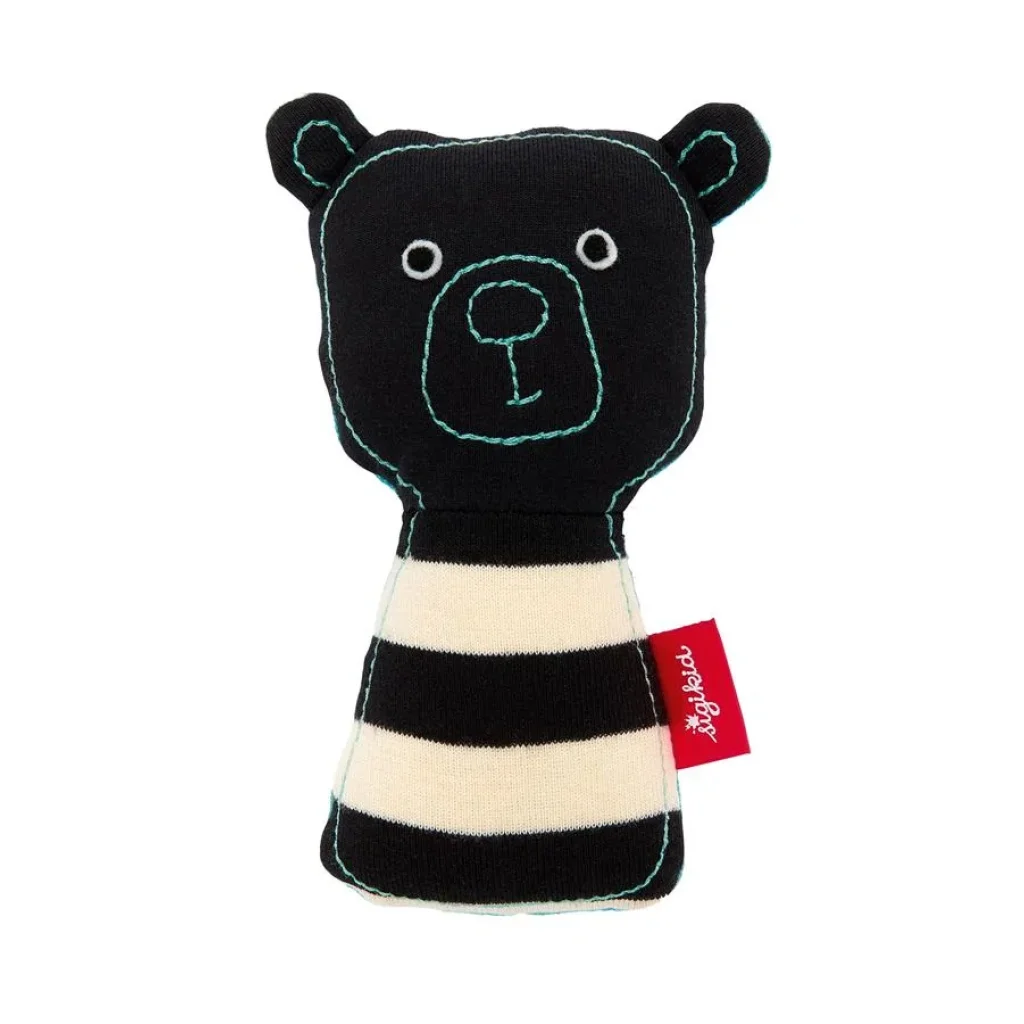 Брязкальце sigikid Black&White Ведмедик 17 см 39116SKDEMO UA