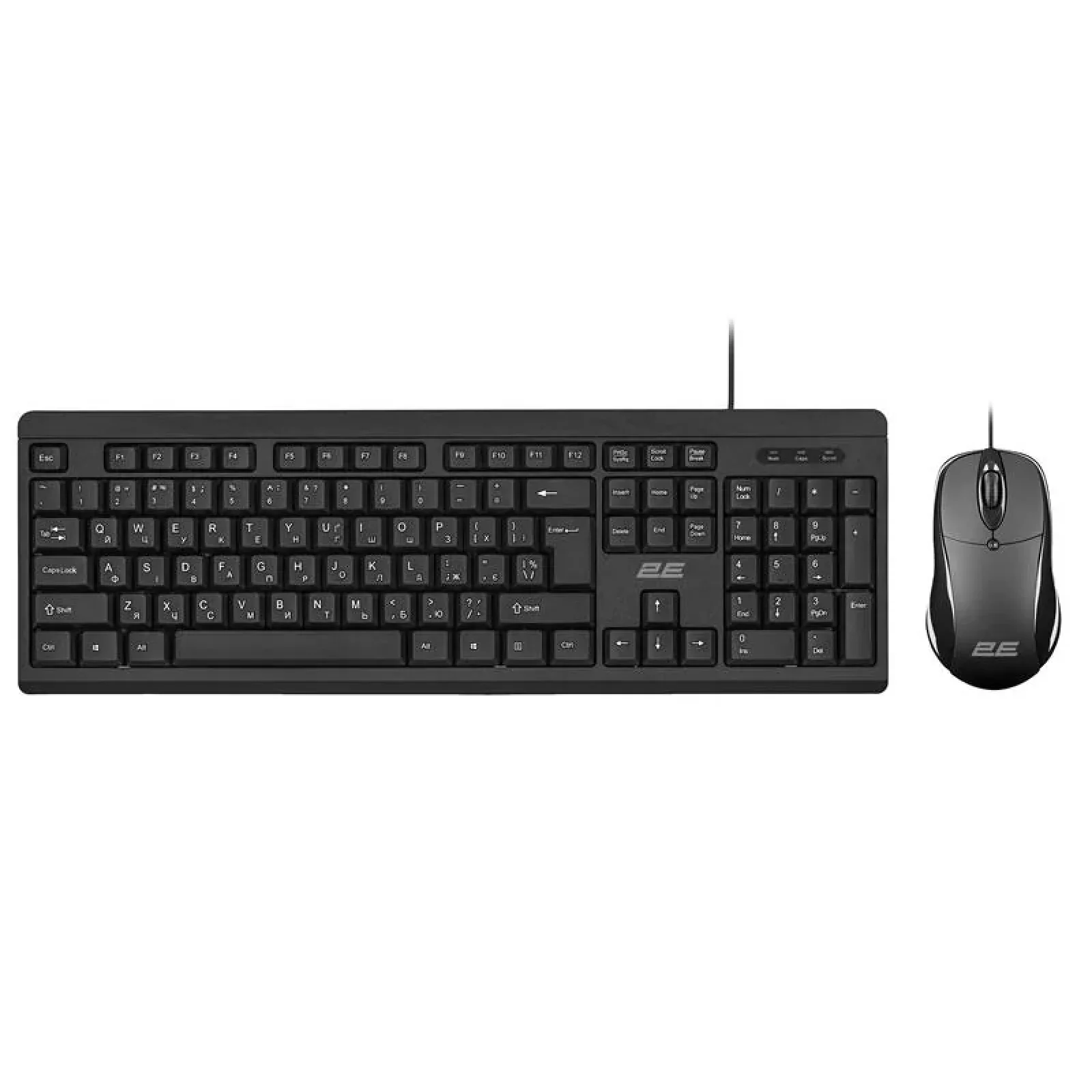 Комплект клавіатура та миша 2E MK401 USB-A, EN/UK, чорний, 2E-MK401UB_UA UA