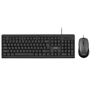Комплект клавіатура та миша 2E MK401 USB-A, EN/UK, чорний, 2E-MK401UB_UA UA