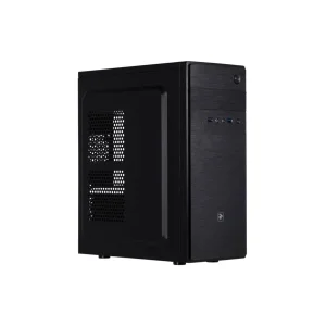 Корпус 2E ALFA (E183-400), БП 2E ATX400W, MidT, 2xUSB3.0, сталь перфорация (боковая панель), черный, 2E-E183-400 UA