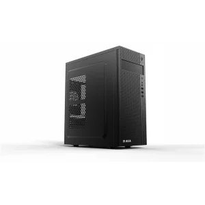 Корпус 2E ALFA (E185) MidT, 2xUSB2.0, 1xUSB3.0, сталь перфорация (боковая панель), без БП, черный, 2E-E185 UA