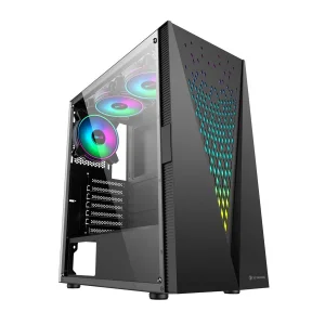Корпус 2E GAMING GALAXY G2055, без БЖ, 1xUSB 3.0, 2xUSB 2.0, 3x120mm ARGB fans, ARGB strip, TG Side Panel, ATX, Black, 2E-G2055 UA