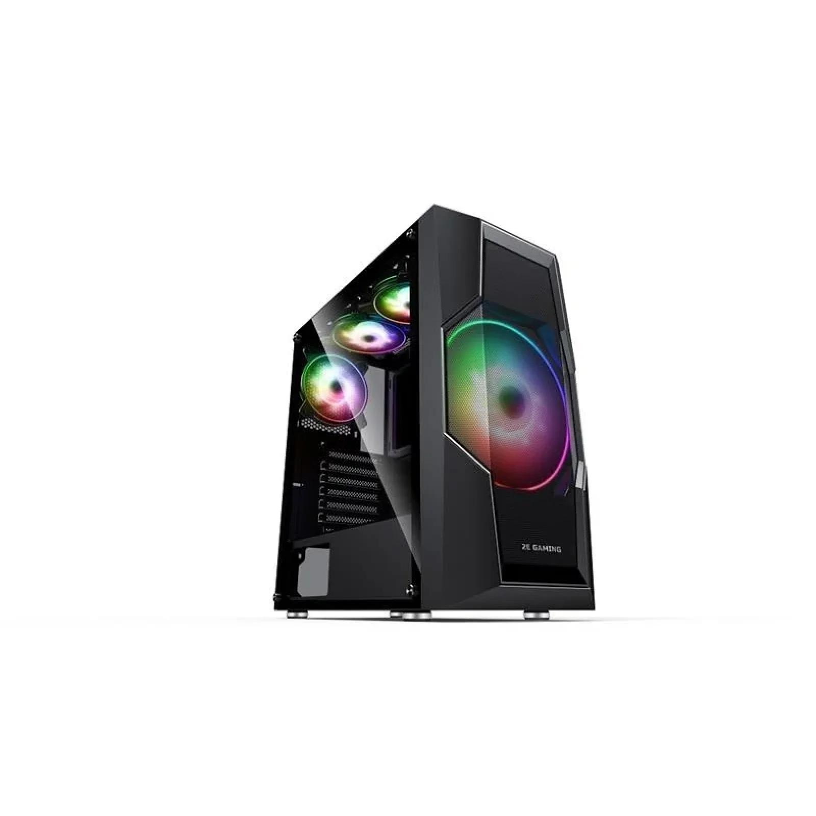 Корпус 2E GAMING TURBO G2057B, без БП, 1xUSB 3.0, 2xUSB 2.0, 1x200mm ARGB fan, 3х120mm ARGB fans, TG Side Panel, ATX, Black, 2E-G2057B UA
